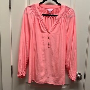 Lilly Pulitzer Elsa Top in Coral